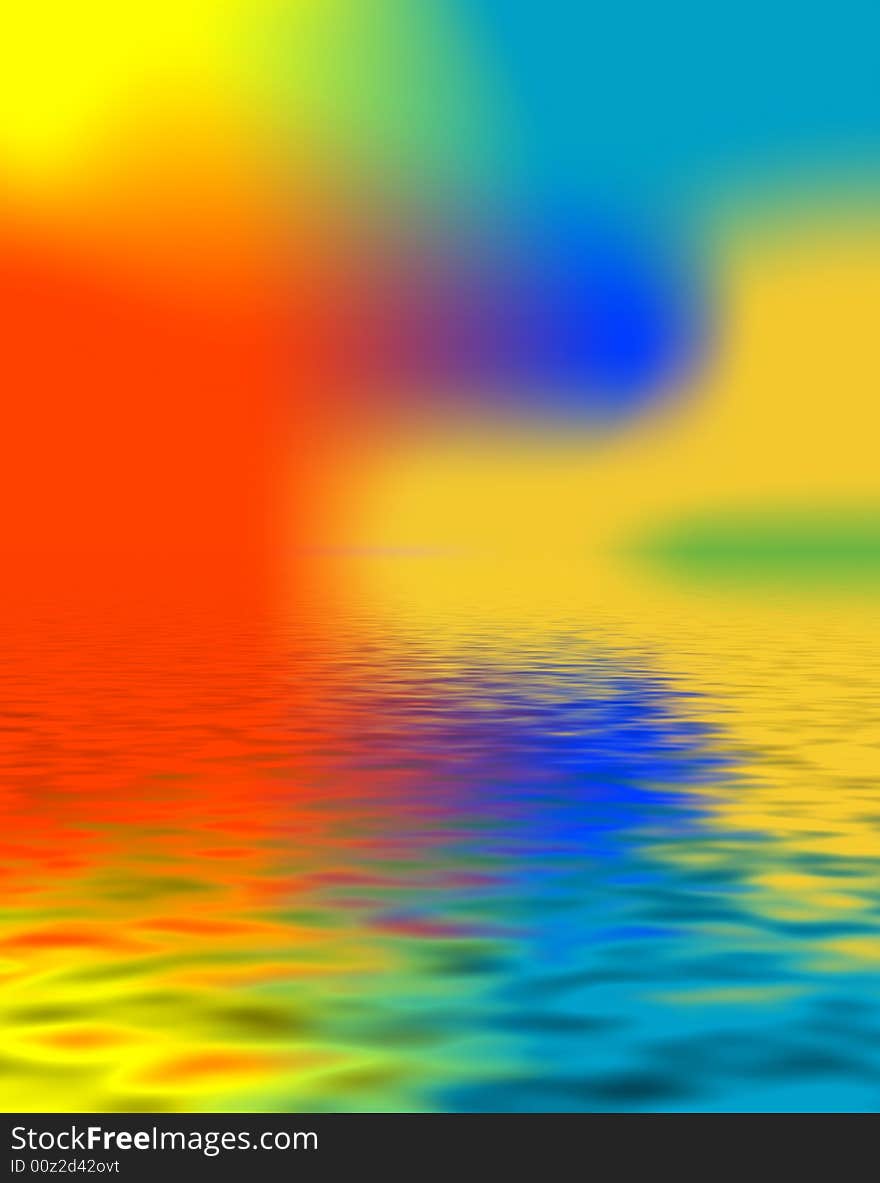 Abstract background reflecting in a water