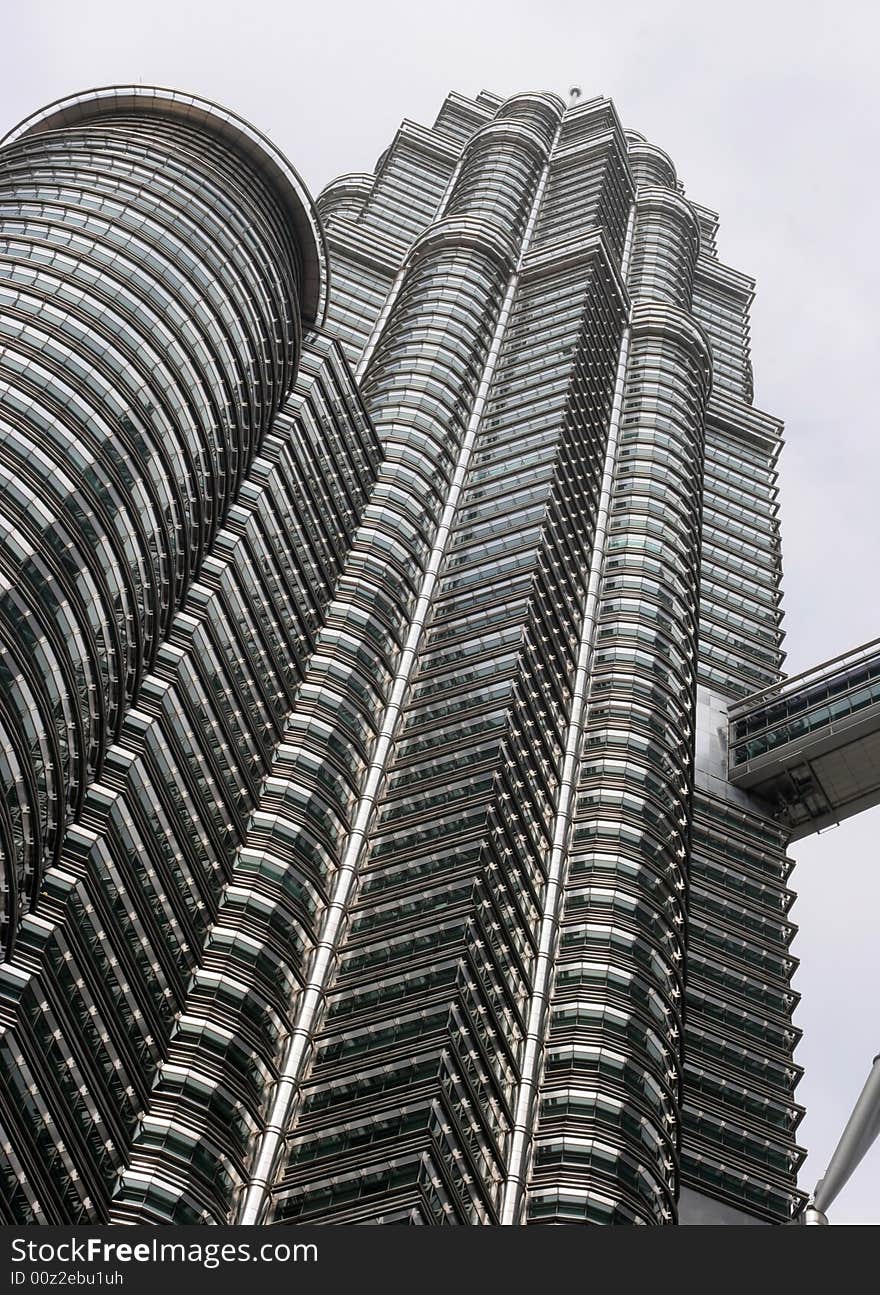 The Petronas Twin Towers in Kuala Lumpur, Malaysia - travel and tourism.