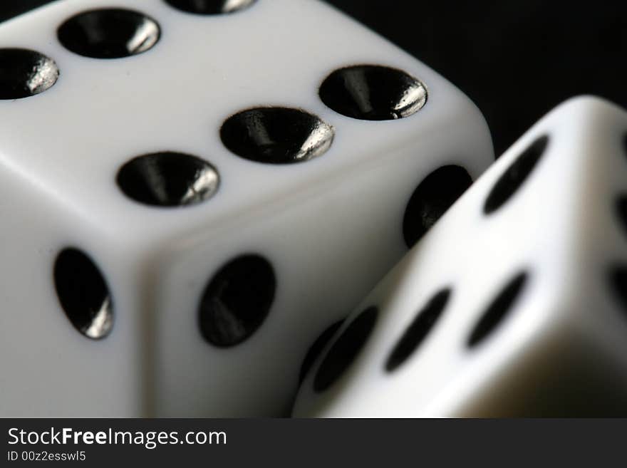 Shots of dice with a macro lens. Shots of dice with a macro lens.