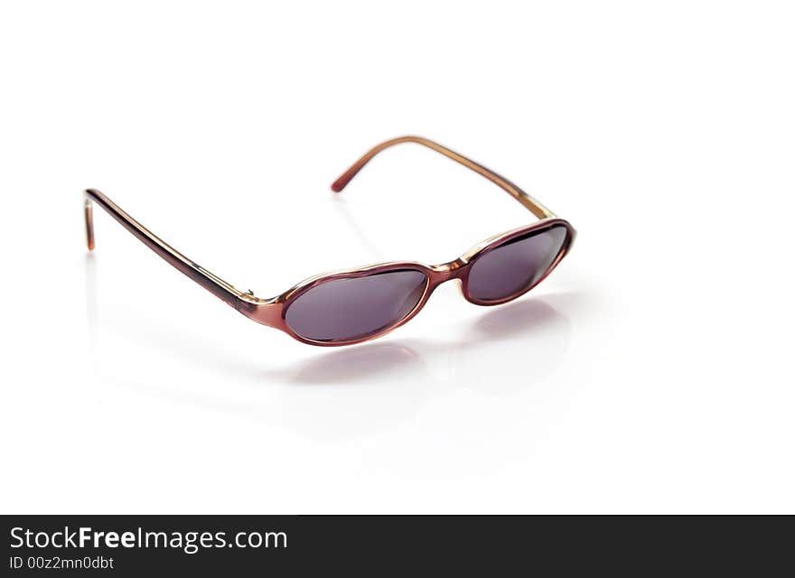 Isolated sunglasses on white background