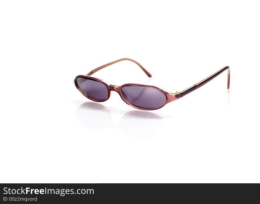 Isolated sunglasses on white background