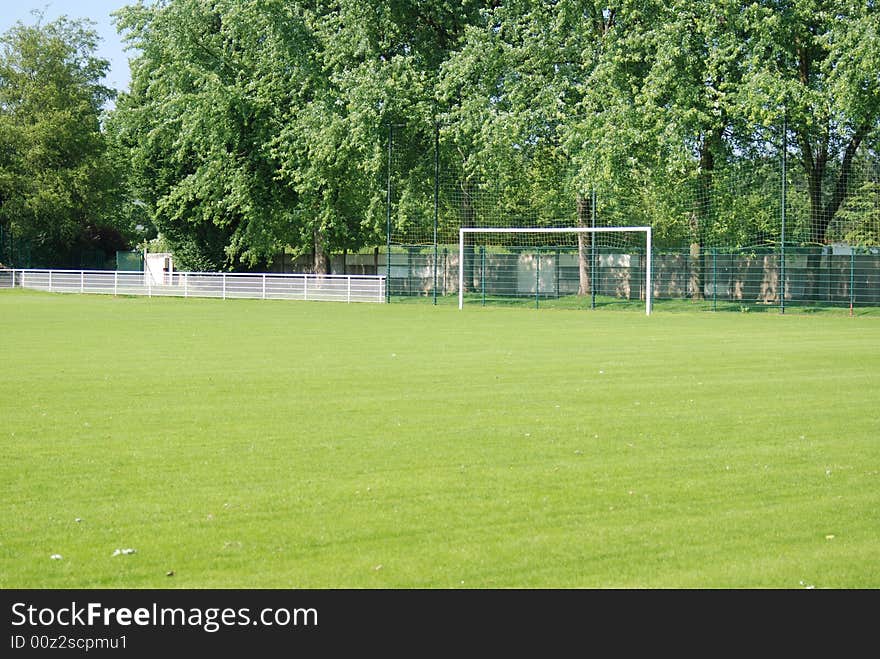 Ground of soccer with sky, football, europe, france. Ground of soccer with sky, football, europe, france