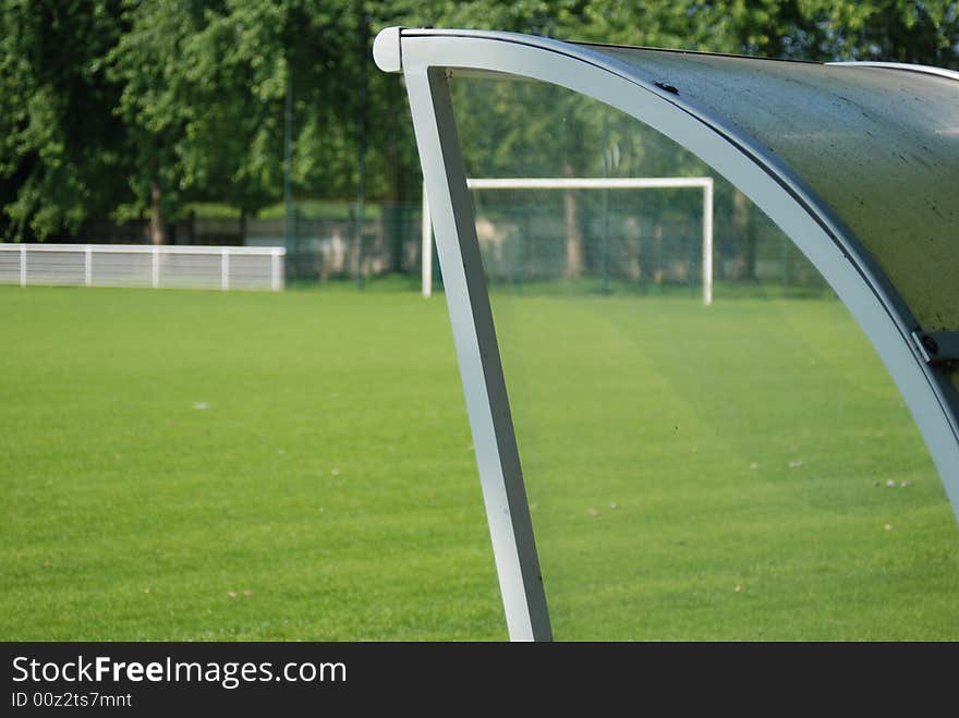 Ground of soccer with sky, football, europe, france. Ground of soccer with sky, football, europe, france