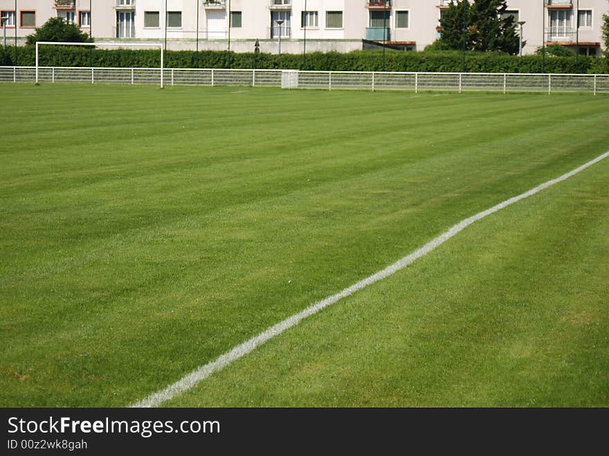 Ground of soccer , corner, lign, point, france, europe