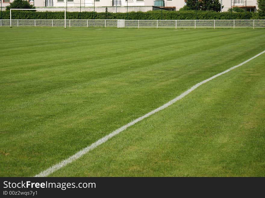 Ground of soccer , corner, lign, point, france, europe