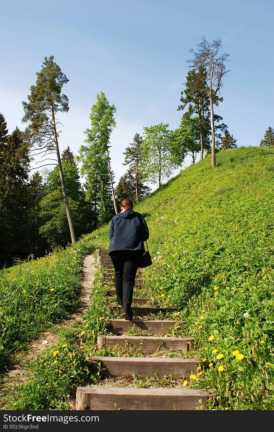 Climbing To The Mound