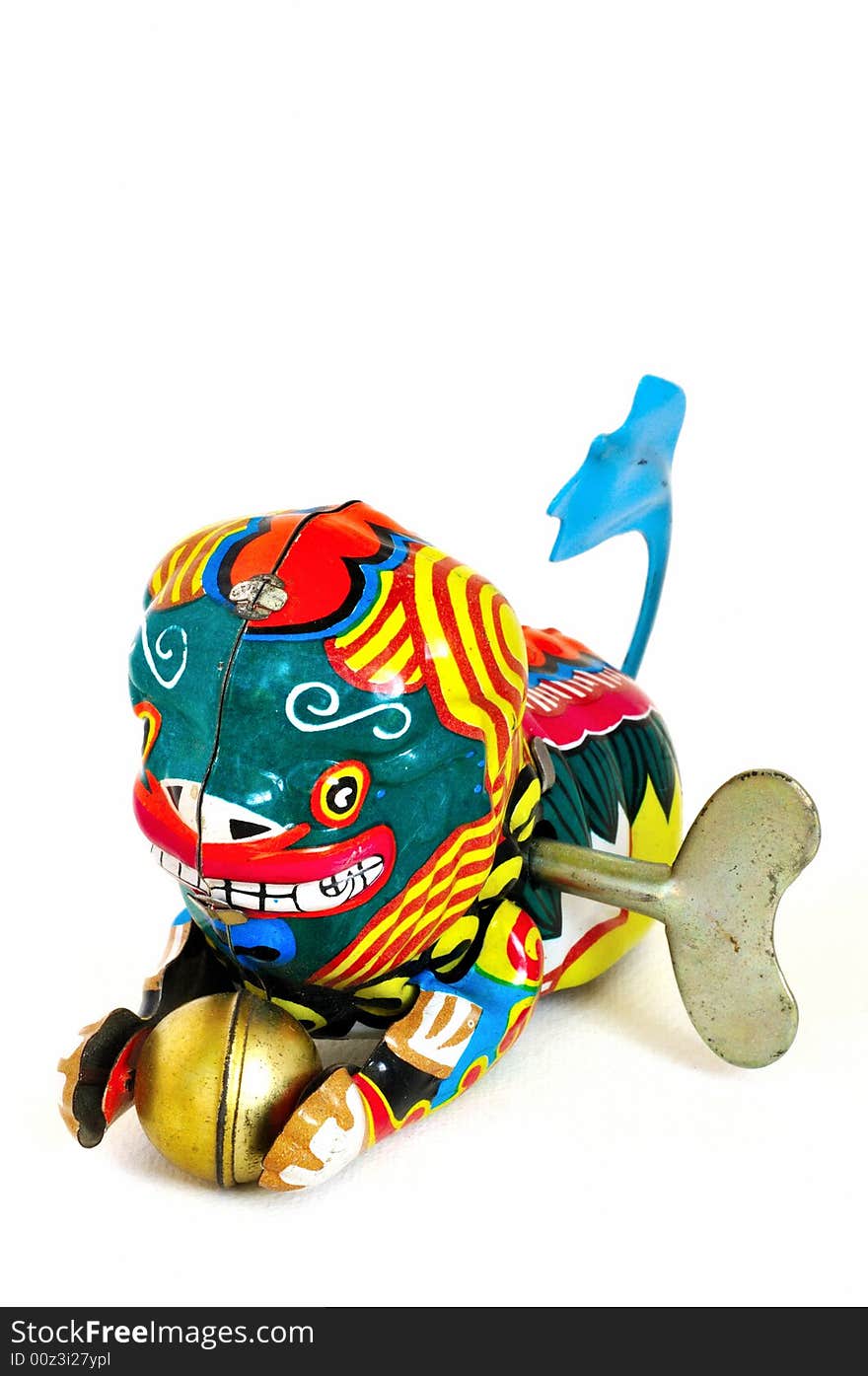 Wind-up toy Chinese dragon with key