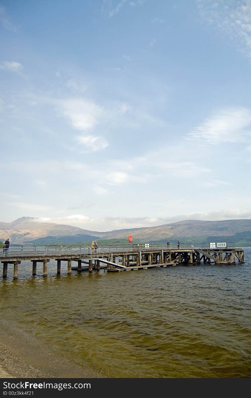 Loch lomond pier and landscape