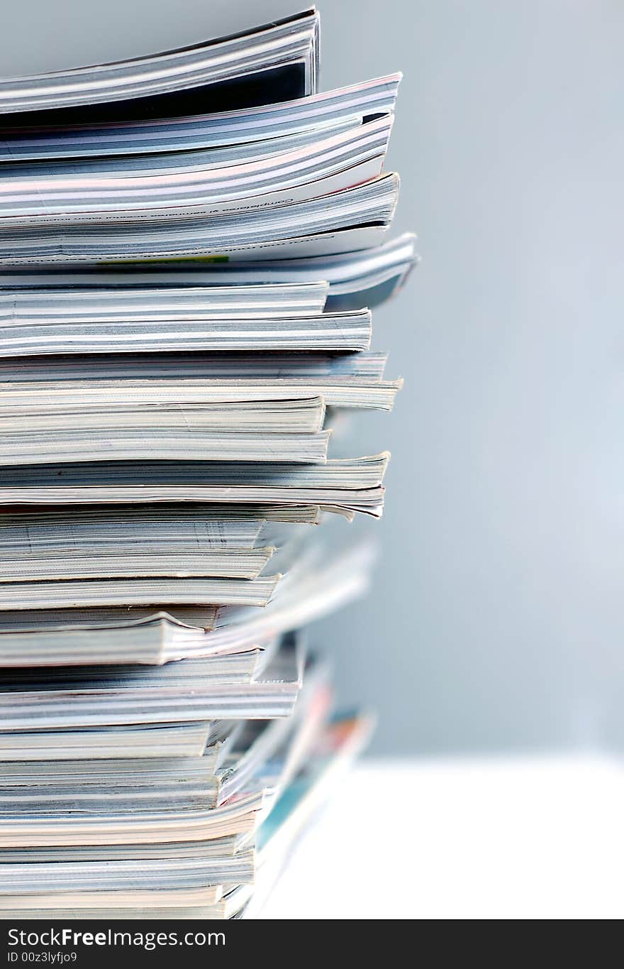 Close up of a pile of newspaper. Close up of a pile of newspaper