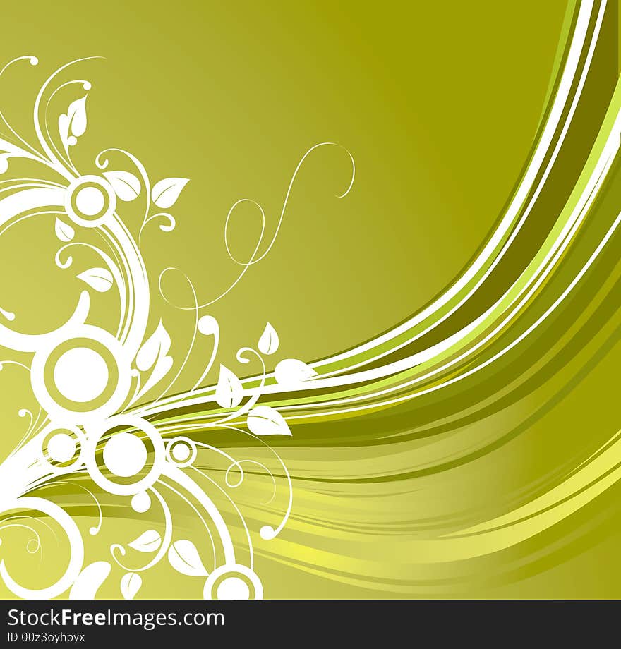 Abstract floral background. A vector format is added. Suits well for a postcard or background. Abstract floral background. A vector format is added. Suits well for a postcard or background