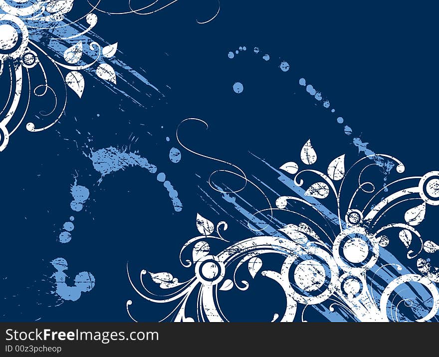 Abstract floral background. A vector format is added. Suits well for a postcard or background. Abstract floral background. A vector format is added. Suits well for a postcard or background