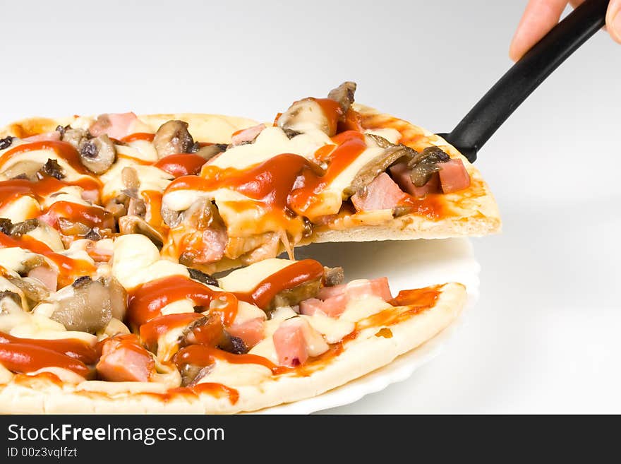 Appetizing pizza