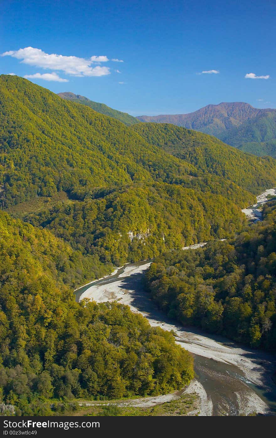 Background of a river in the mountains. Background of a river in the mountains