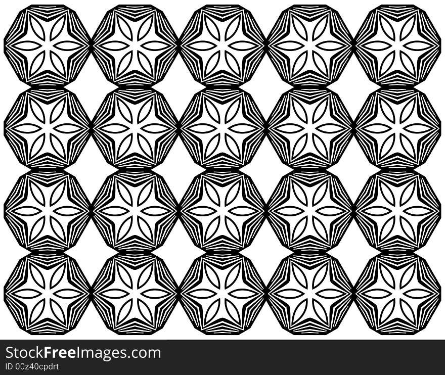 Seamless floral pattern, vector wallpaper