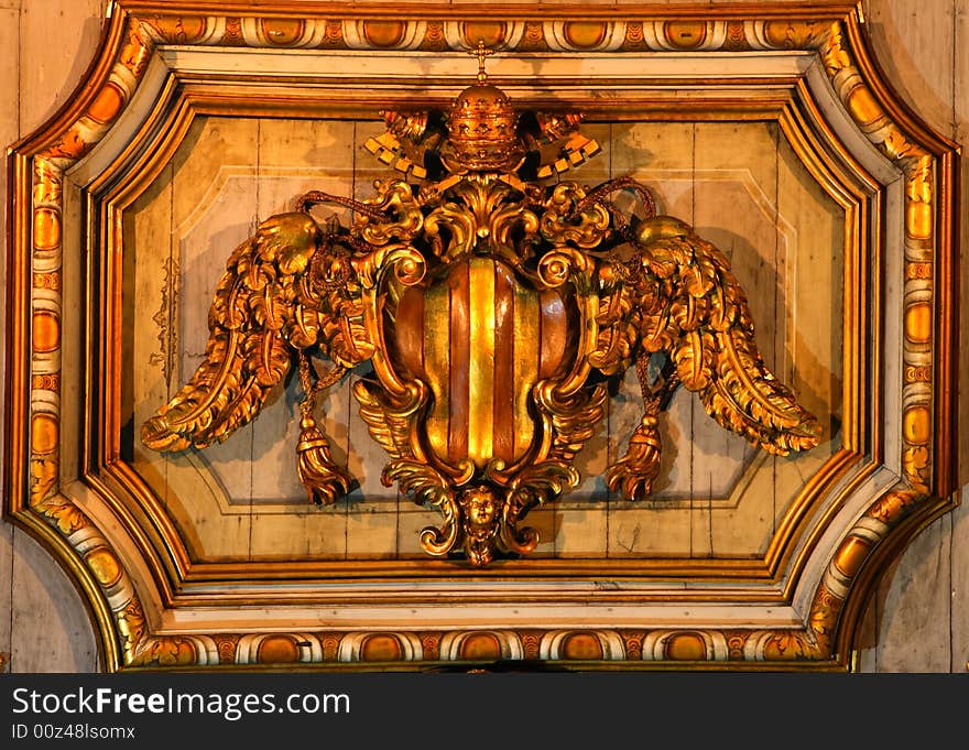 Ceiling decoration in a church