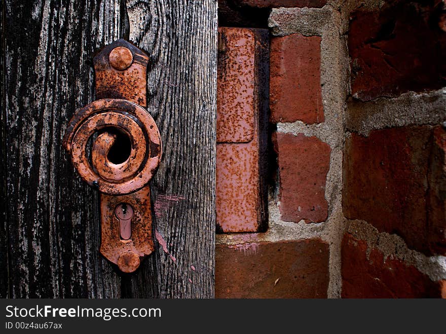 An old key of an old door