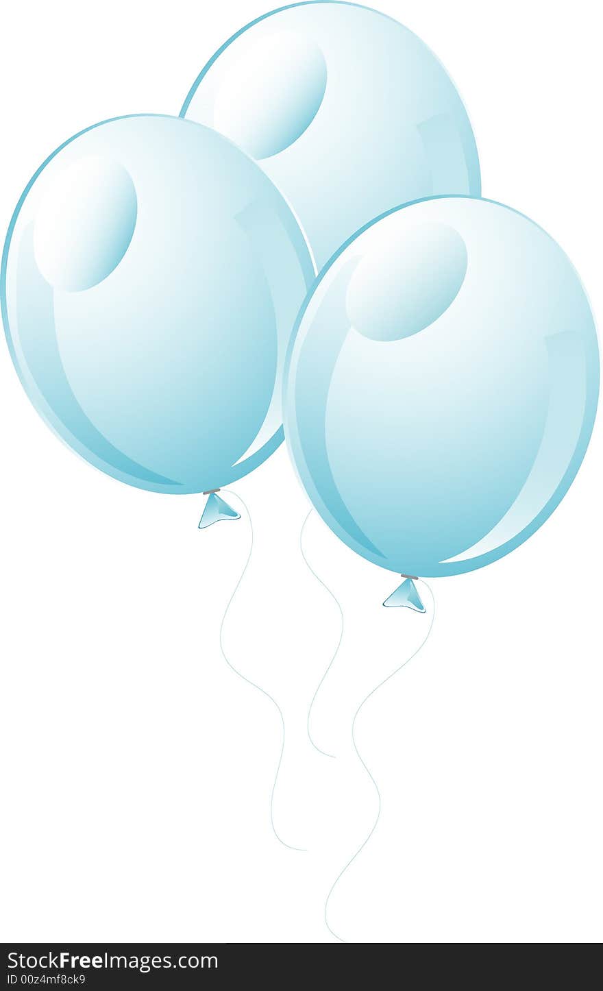 White wedding balloons icon