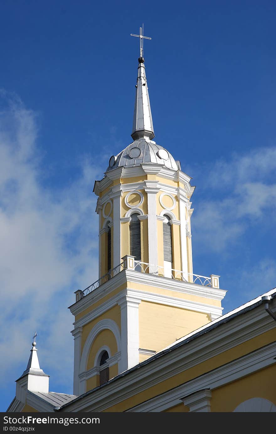 The catholic church in Kavarskas city, Lithuania