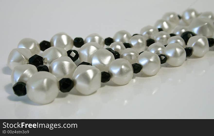 Close up of pearl necklace / jewel