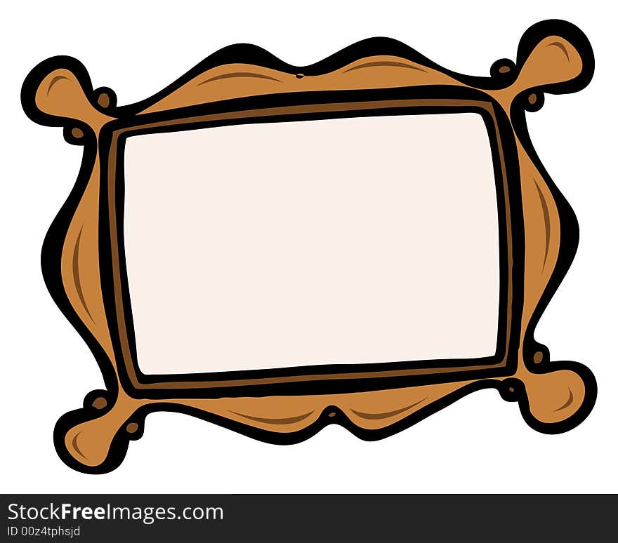 Cartoon illustration of a frame