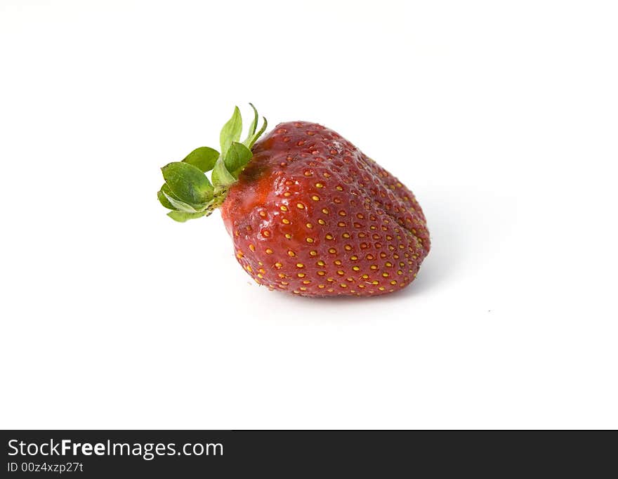 Sweet strawberry isolated on white