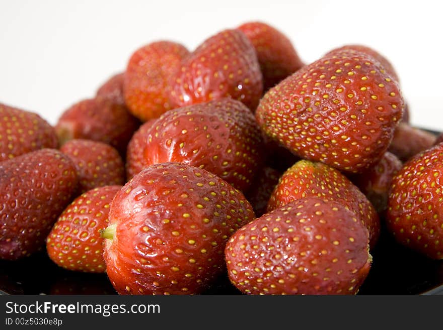 Sweet strawberry isolated on white