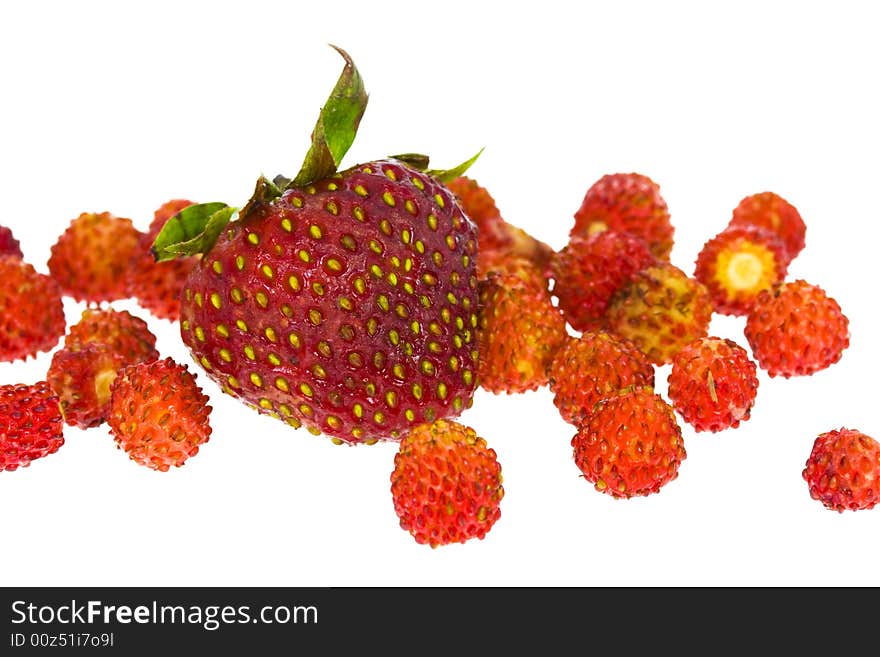 Strawberry isolated on the white background