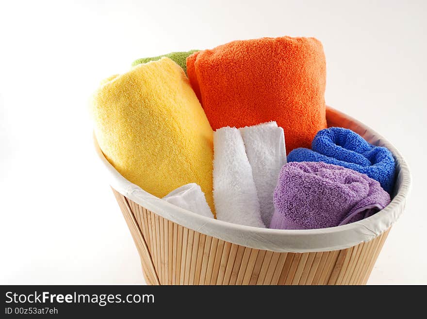 Stock pictures of bath towels and wash clothes