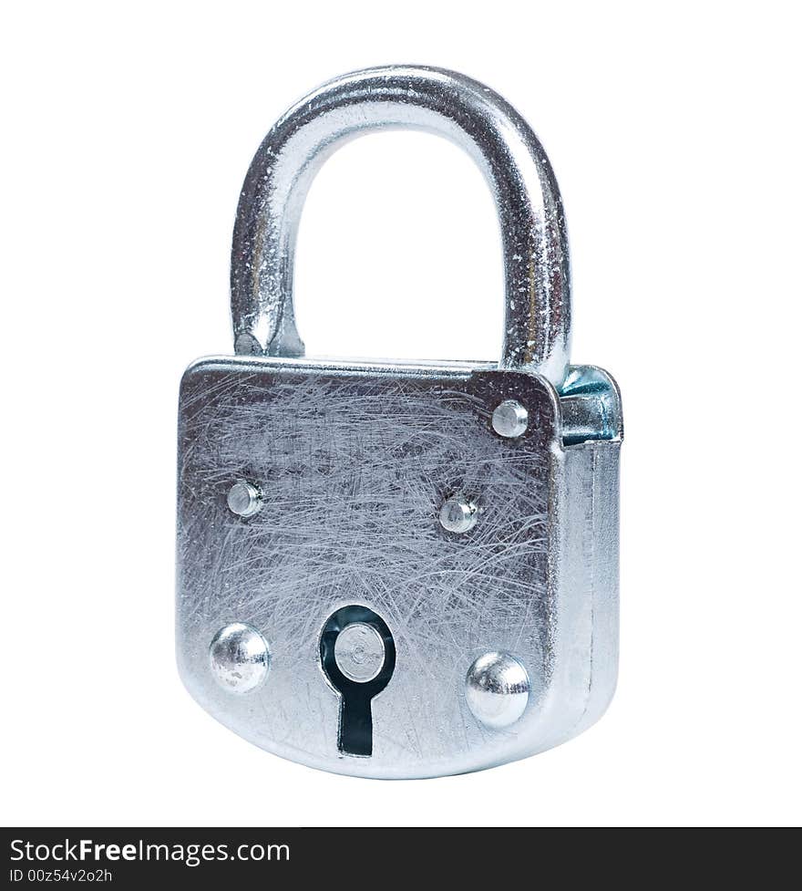 Lock isolated on white background