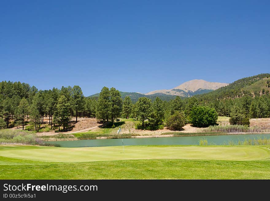 An image of a gorgeous view from an Arizona golf course. An image of a gorgeous view from an Arizona golf course