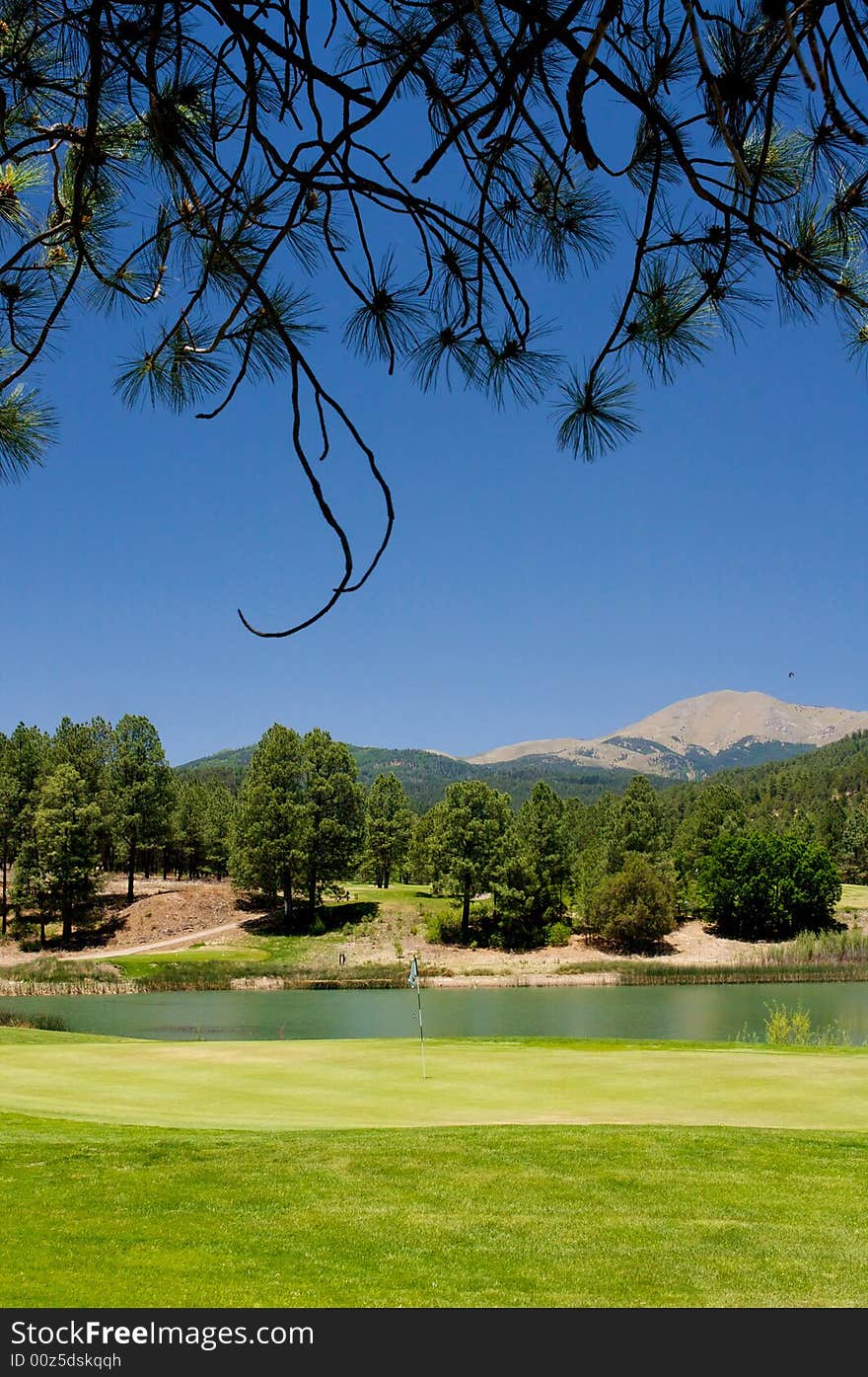 An image of a gorgeous golf course in Arizona