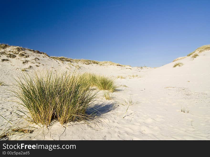 The landscape on desert Leba. The landscape on desert Leba