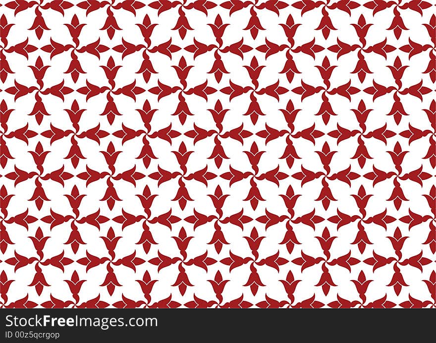 Ottoman style wallpaper pattern and shape