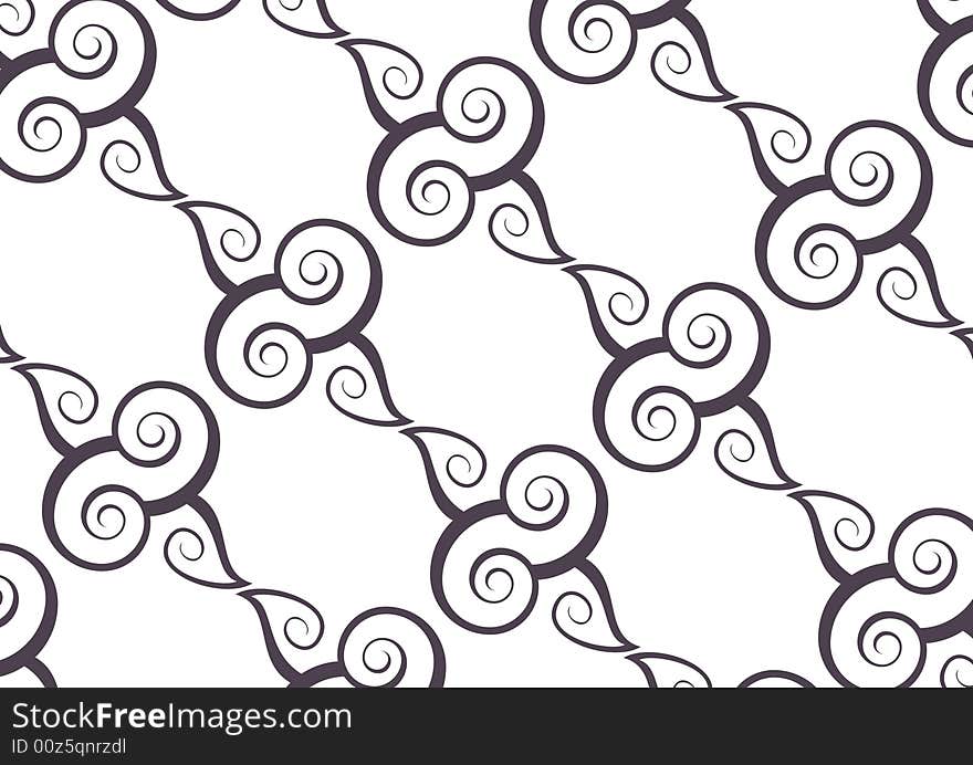 Ottoman style wallpaper pattern and shape