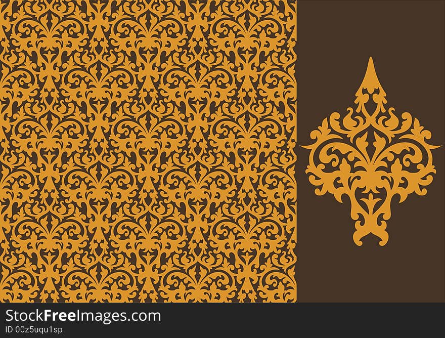 Seamless background from a floral ornament, Fashionable modern wallpaper or textile. Seamless background from a floral ornament, Fashionable modern wallpaper or textile