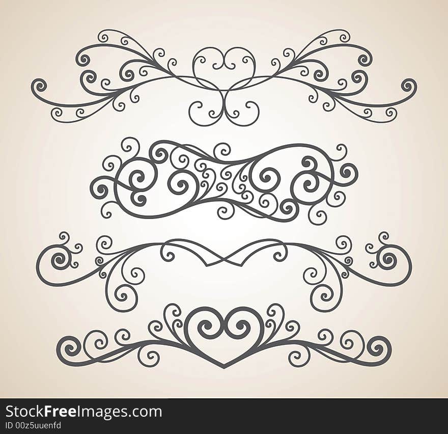 Vector ornament In flower style. Vector ornament In flower style