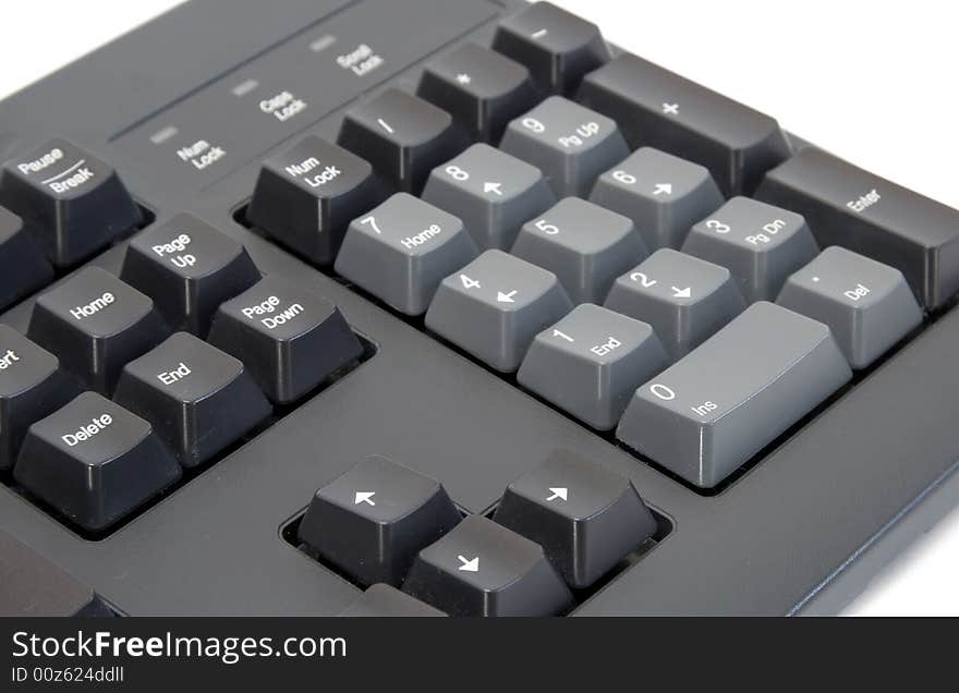 Computer keyboard close-up