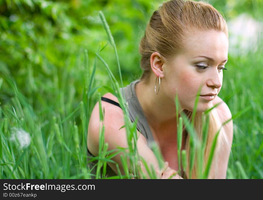 Woman in the park