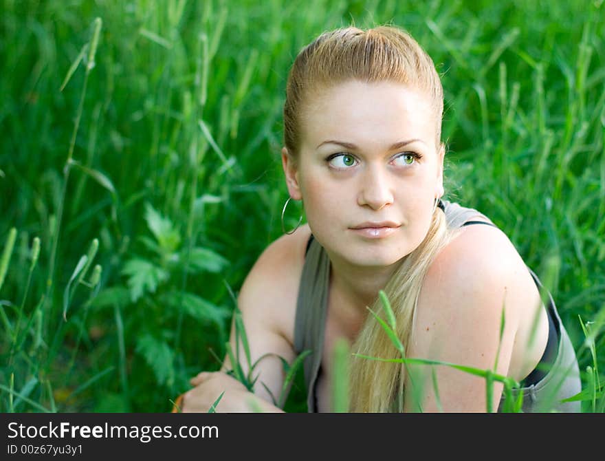 Woman in the park