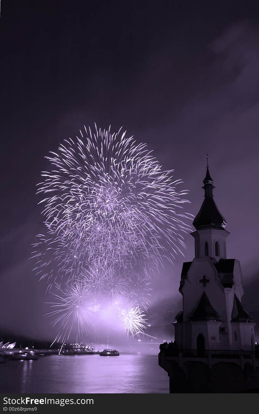 Firework And Church