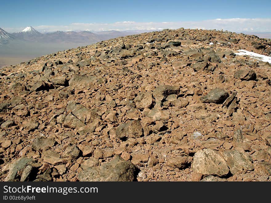 Top In The Andes Mountains, Chile