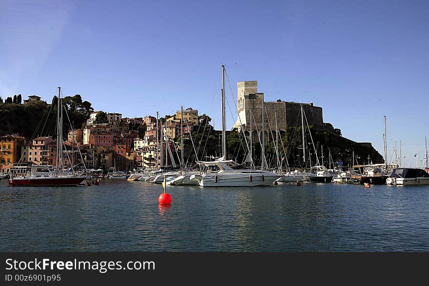 Landscape of Lerici - Liguria, Italy