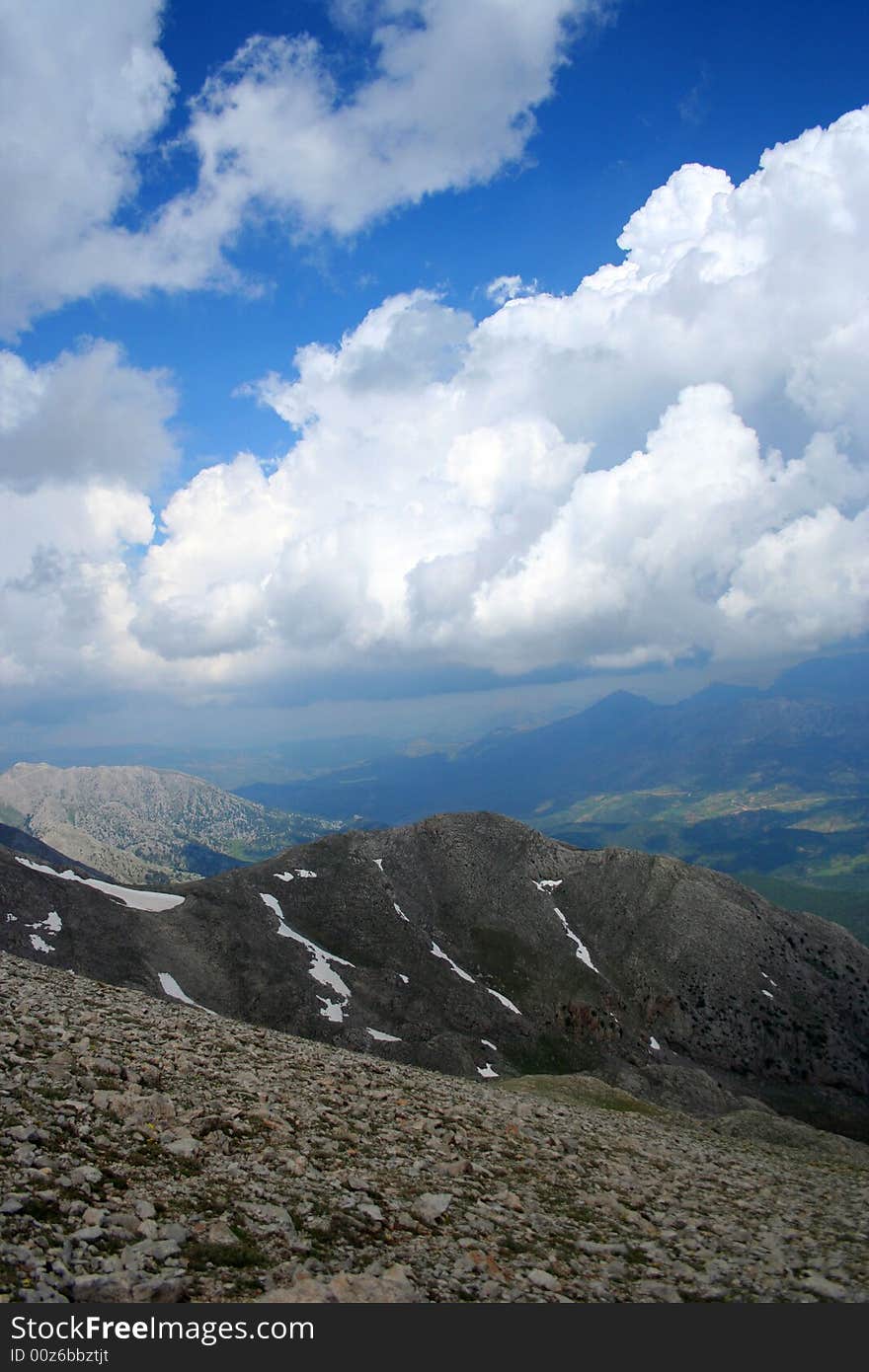 A View To Sky And Mountain