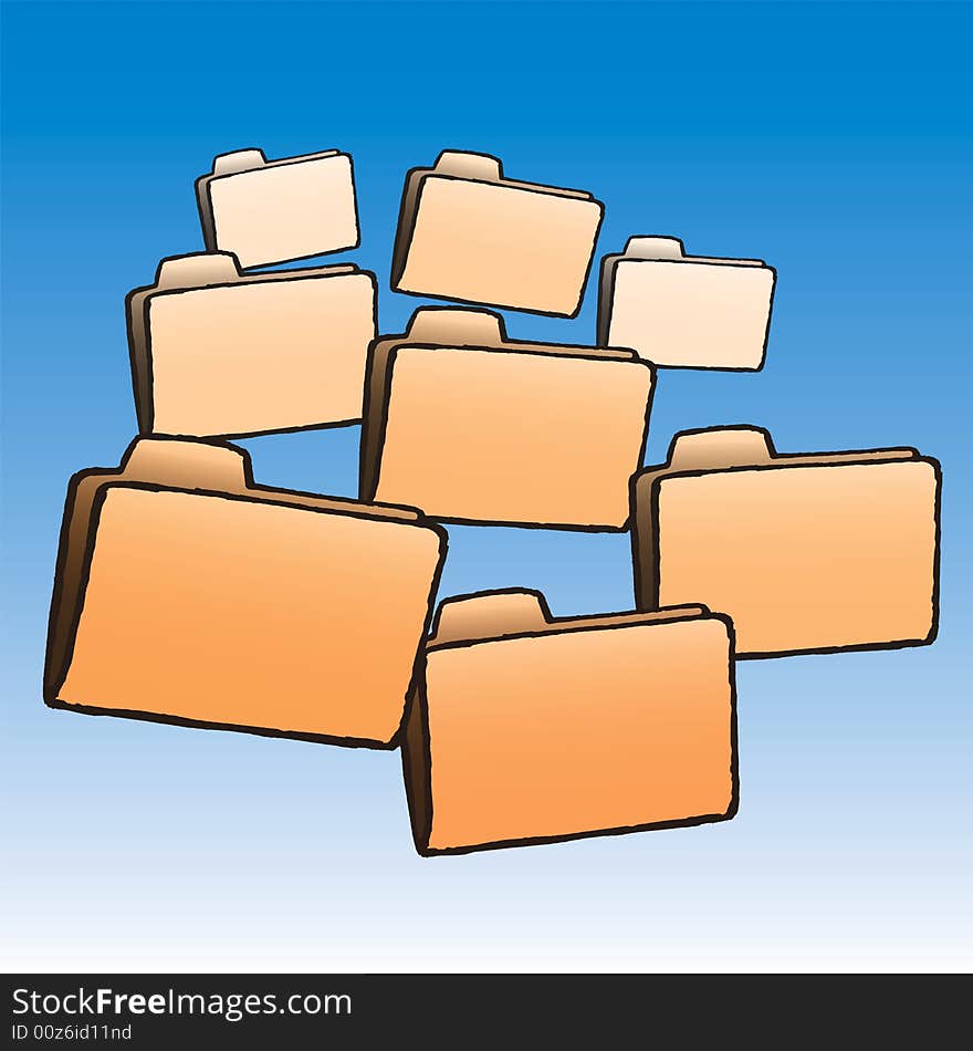 Folders (vector)