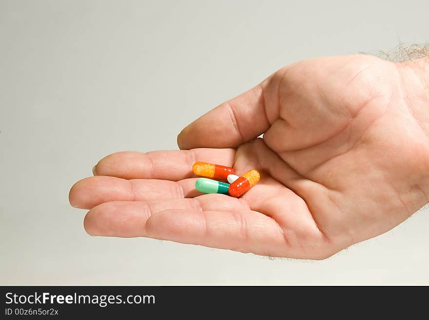 Pills In Various Colors