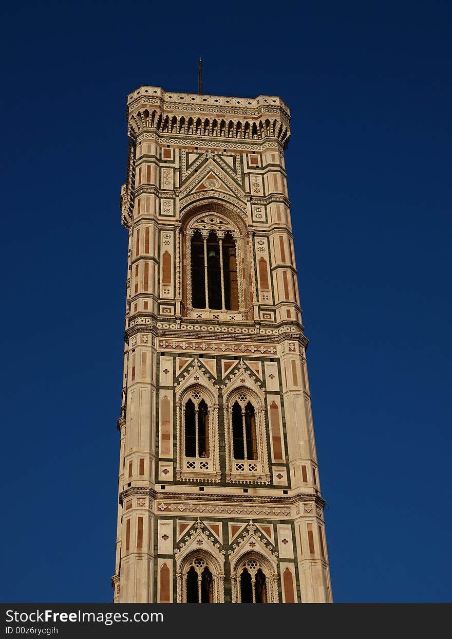 Blue sky and tower of Duomo - Florence