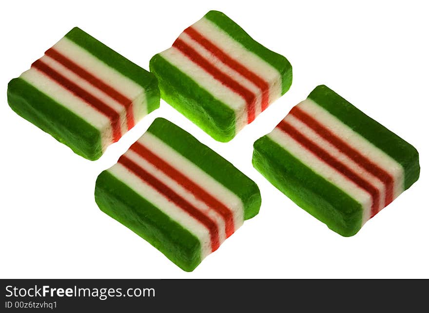 Cube fruit jellies