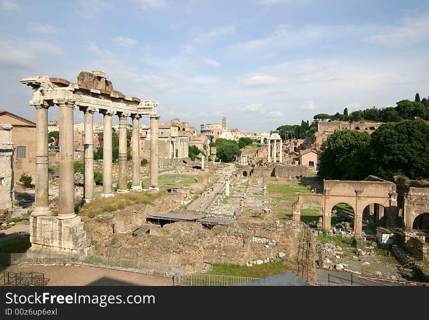 Roman Forum panoramic view