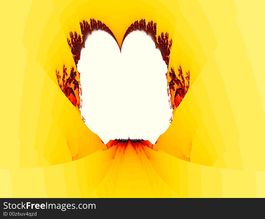 Firey Embrace Abstract Fractal