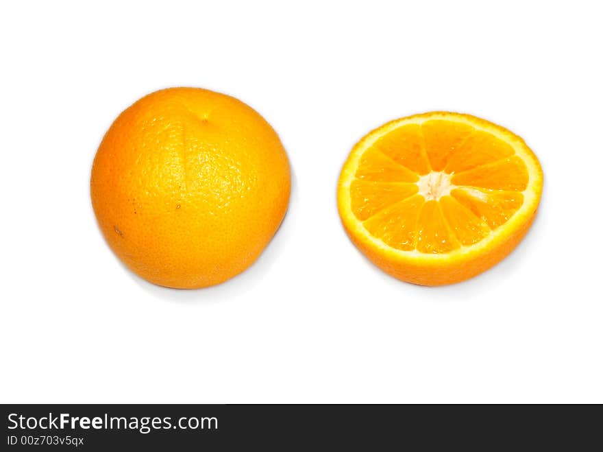 A two sweet, nice oranges